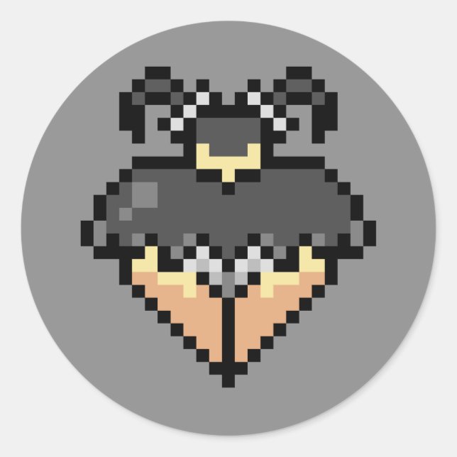 Goth dans une courte jupe noire Sticker (Devant)