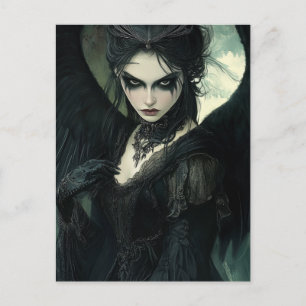 Goth Dark Angel Fantasy Postcard