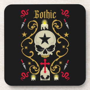 Goth Day And Gothic Art Coaster
