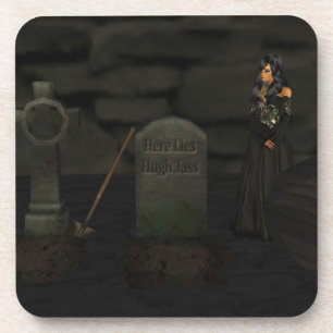 Goth Dessous de verre de cimetière
