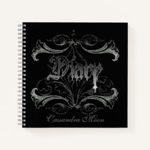 Goth Diary Personalized Notebook