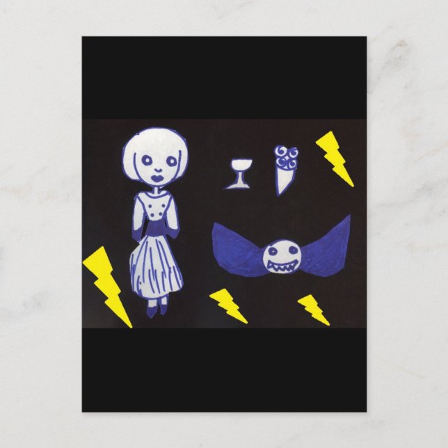 Goth Doll Postcard (Front)