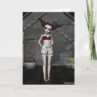 Goth Doll Tempest - Greeting Card