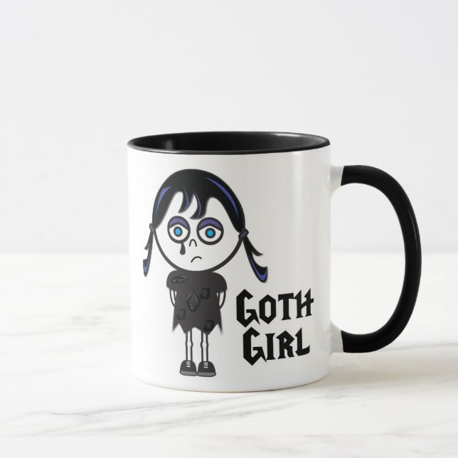 Goth Emo Girl, Goth Emo Girl Mug (Right)