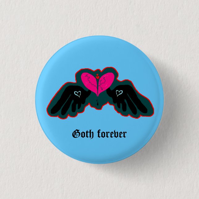 Goth Forever Mini Button (Front)