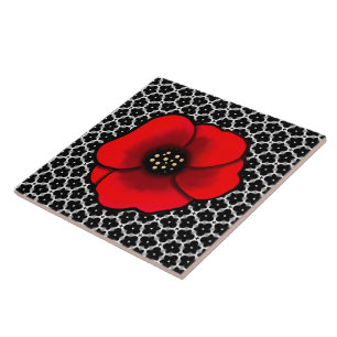 Goth Garden Poppy Coaster