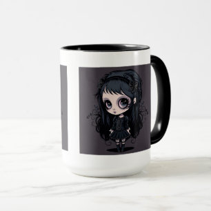 Goth Girl Combo Mug, 15 oz Mug
