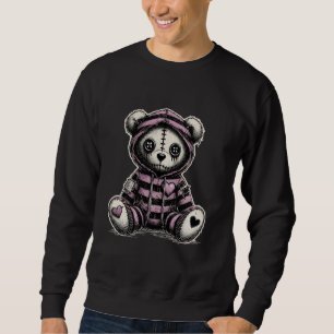 Goth Girl Cute Grunge Women Gothic Teddy Goth Emo  Sweatshirt