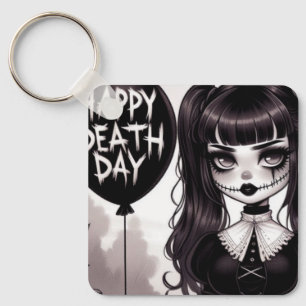 Goth Girl Keychain