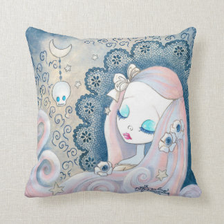 Goth Girl: "Leila" Throw Pillow