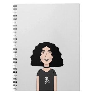 Goth girl notebook