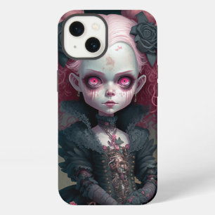 Goth Girl Pink Black Creepy Cute iPhone 13 Case