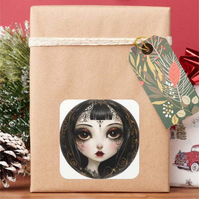 Goth Girl Stickers (Holiday)
