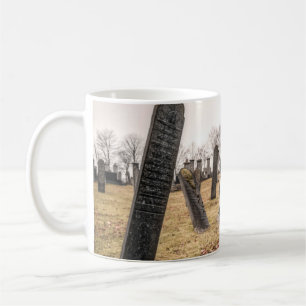 Goth girls in the cemetary coffee mug