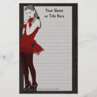 Goth Girly Stationery