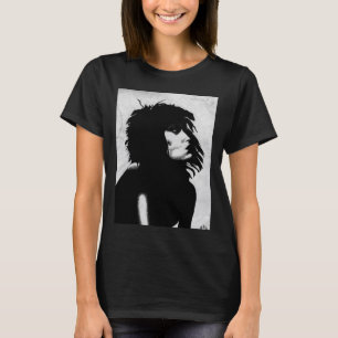 Goth Goddess Woman Portrait Iconic Fashion Art T-Shirt