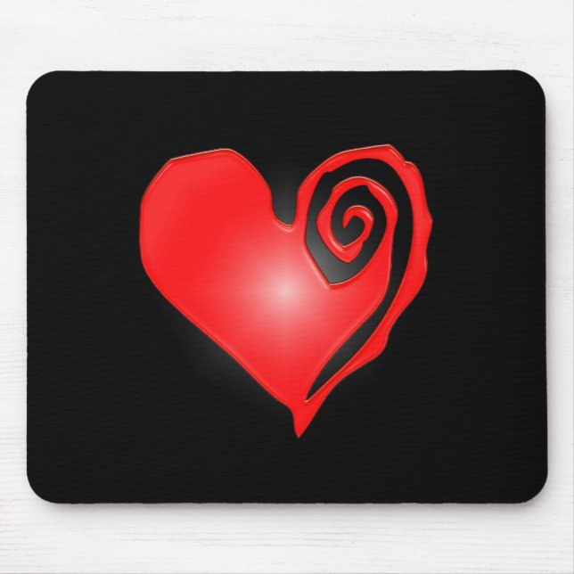 goth gothic heart mouse pad (Front)