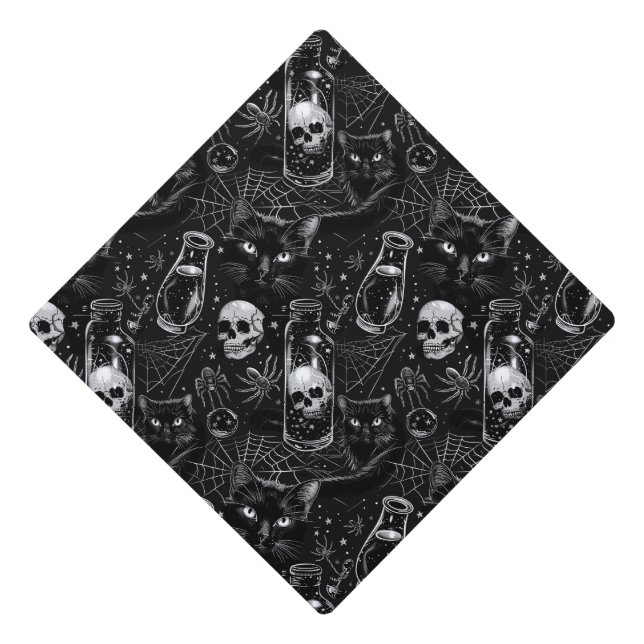  Goth Graduation Cap Topper (Front)