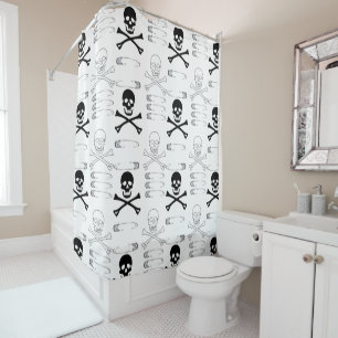 Goth Grunge Skulls Bones and Safety Pins