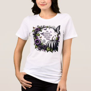 Goth Halloween Fall Shirt for Her Spooky Time