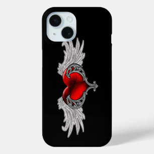 Goth Heart avec Angel Wings iPhone 7 Coque