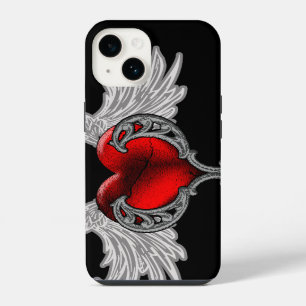 Goth Heart with Angel Wings iPhone 6 Case