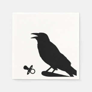 Goth-Horror Baby Shower Napkin