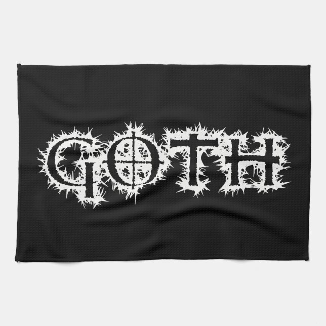 Goth Kitchen Towel (Horizontal)