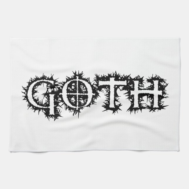 Goth Kitchen Towel (Horizontal)