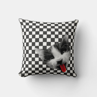 Goth Kitty Cushion