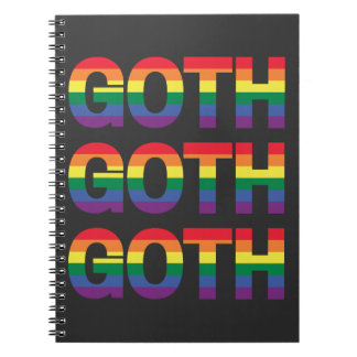 Goth LGBTQ+ Regenbogen  Notebook