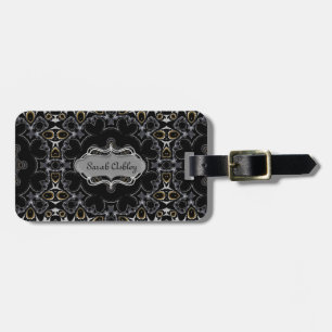 Goth Medieval Geometric Pattern Personalized Luggage Tag