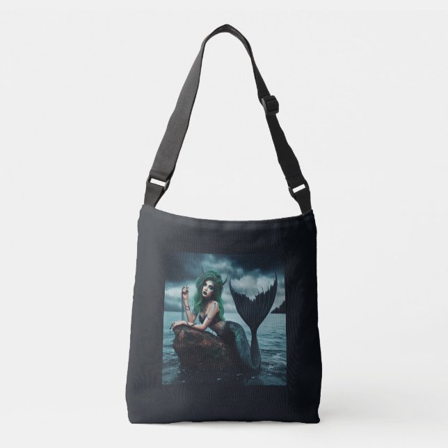 Goth Mermaid 1 Tote (Front)