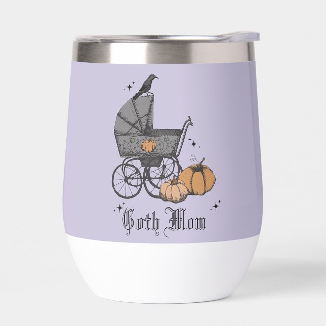 Goth Mom Halloween Victorian Baby Carriage  (Left)