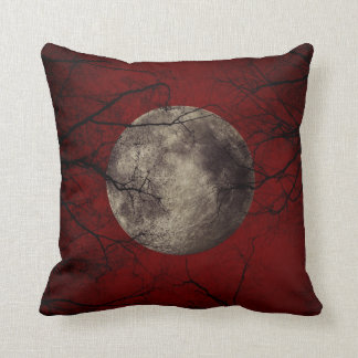 Goth Moon Throw Pillow