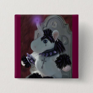 Goth Mystic 2 Inch Square Button