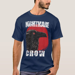 Goth occult crow horror nightmares halloween girl T-Shirt