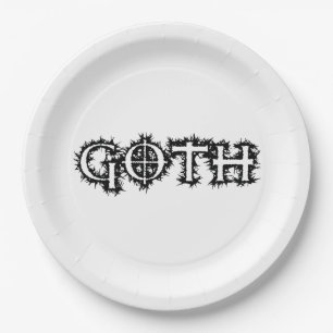 Goth Paper Plate
