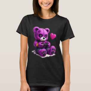 Goth Pastel Cute Creepy Kawaii Gamer Teddy Bear Ga T-Shirt