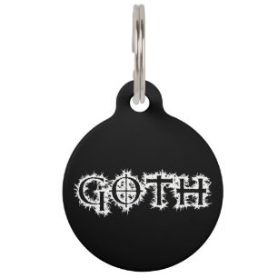 Goth Pet Tag