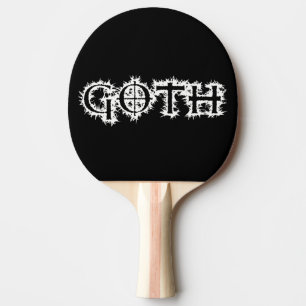 Goth Ping Pong Paddle