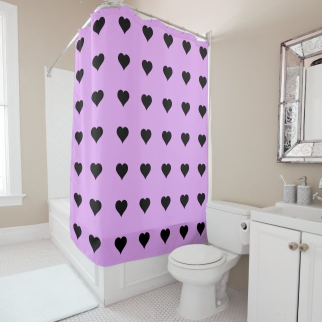 Goth Pink and Black Heart Design (In Situ)