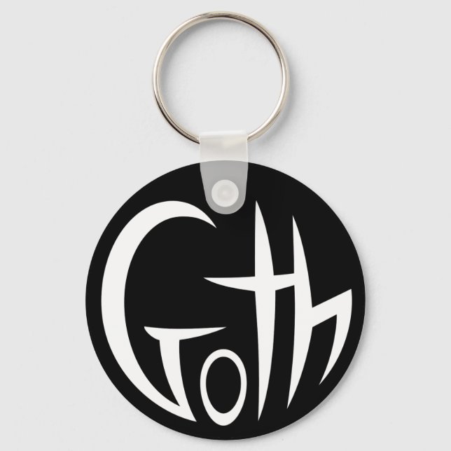 Goth (Pointed Lettering) Keychain (Front)