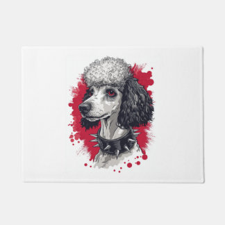 Goth Poodle – Dark Aesthetic Dog Doormat