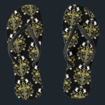 Goth Post Punk Fashion Flip Flops<br><div class="desc">Goth Subculture Fashion. © Copyright HGIFY | Planet Mars Store. All Rights Reserved.</div>