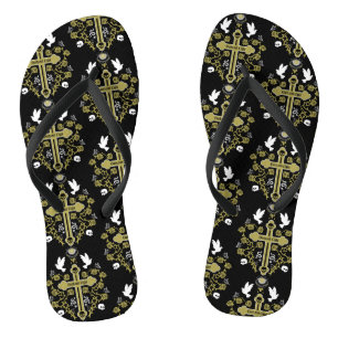 Goth Post Punk Fashion Flip Flops