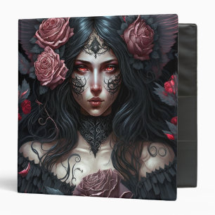 Goth Princess Gothic Fantasy Art 3 Ring Binder