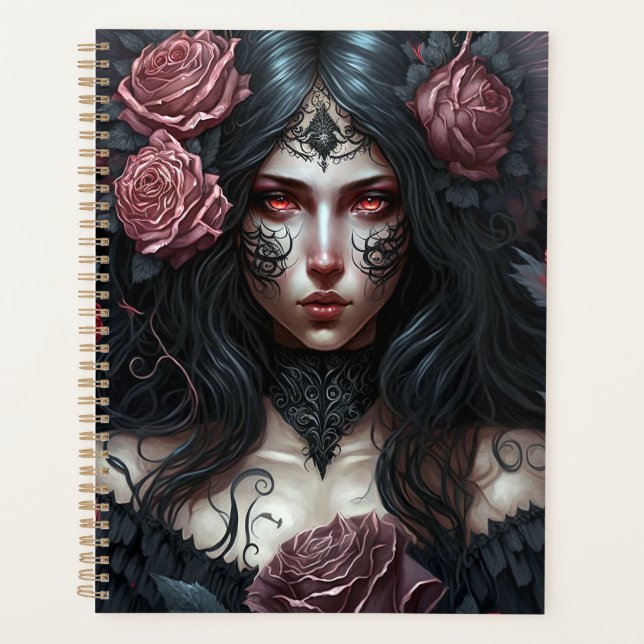 Goth Princesse Gothique Imaginaire Art Planner (Devant)