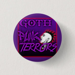 Goth Punk Terrors 1 Inch Round Button