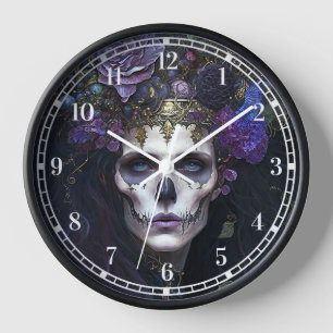 Goth Queen Fantasy Art Clock